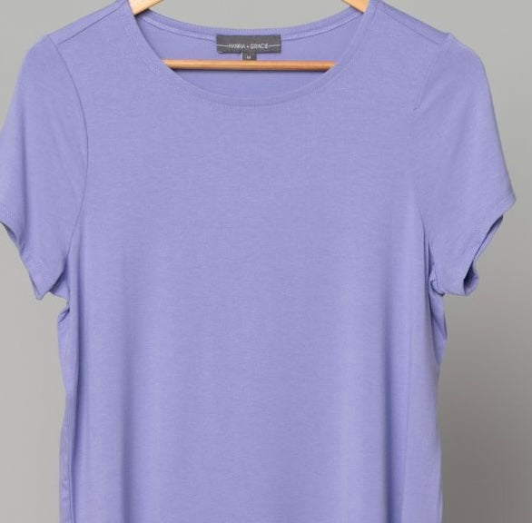 Lilac short sleeve shirt
